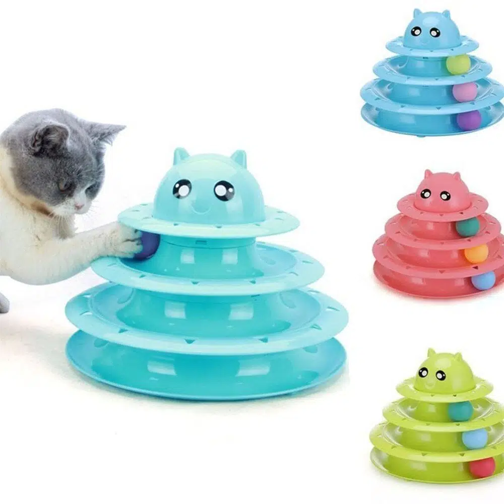 3 Katlı Kedi Oyuncağı Circular