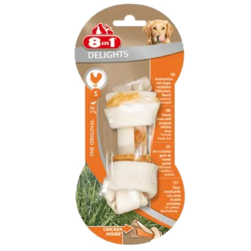 8in1 Delights Bones Düğümlü Tavuklu S Ağız Bakım Kemiği
