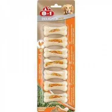 8in1 Delights Bones Pres Tavuklu Ağız Bakım Kemiği S 7 li