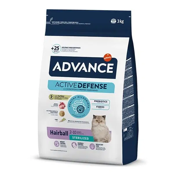 Advance Hairball Sterilized Hindili Kısırlaştırılmış Kedi Maması 3Kg