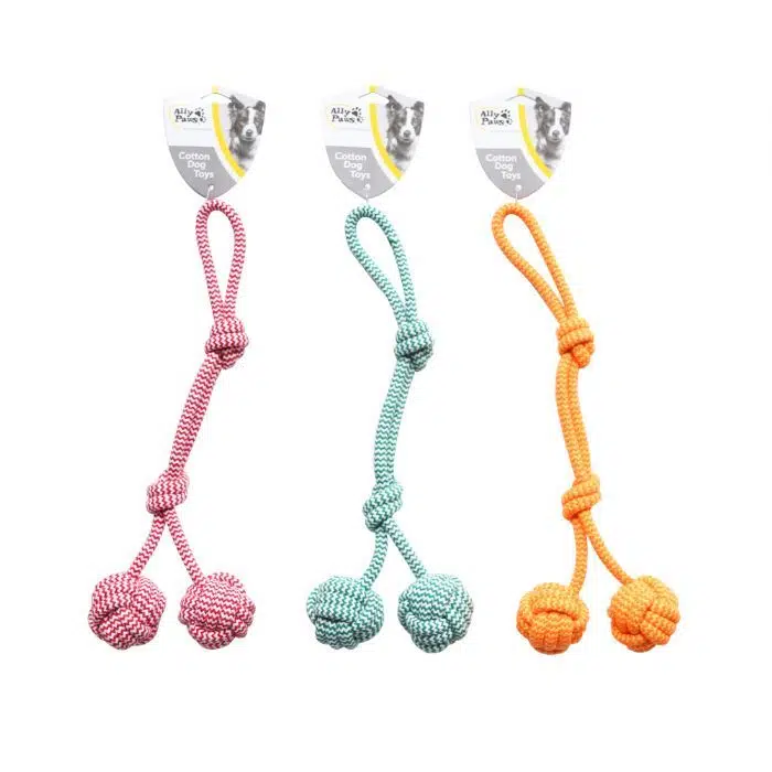Ally paws çift toplu uzun oyun halatı 10661