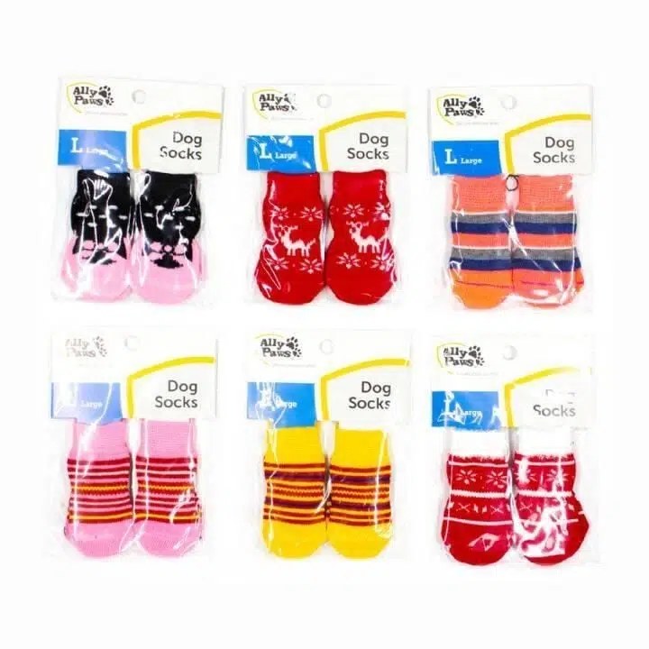Ally Paws Tabanı Kaydırmazlı 4'lü Köpek Çorabı S