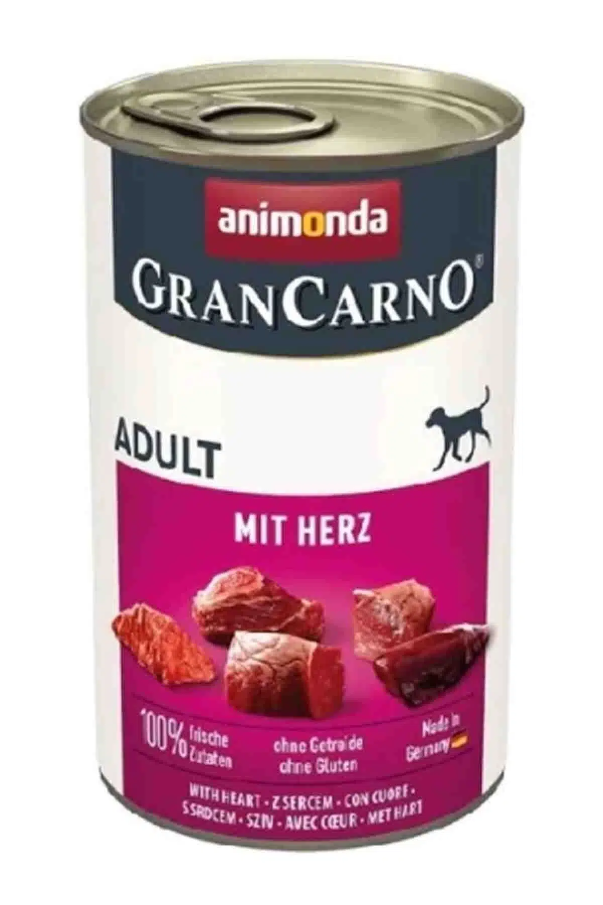 Animonda Gran Carno Sığır Etli ve Yürekli Köpek Konservesi 400gr