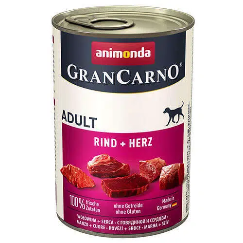 Animonda Gran Carno Sığır Etli Yürekli Köpek Konservesi 400 Gr