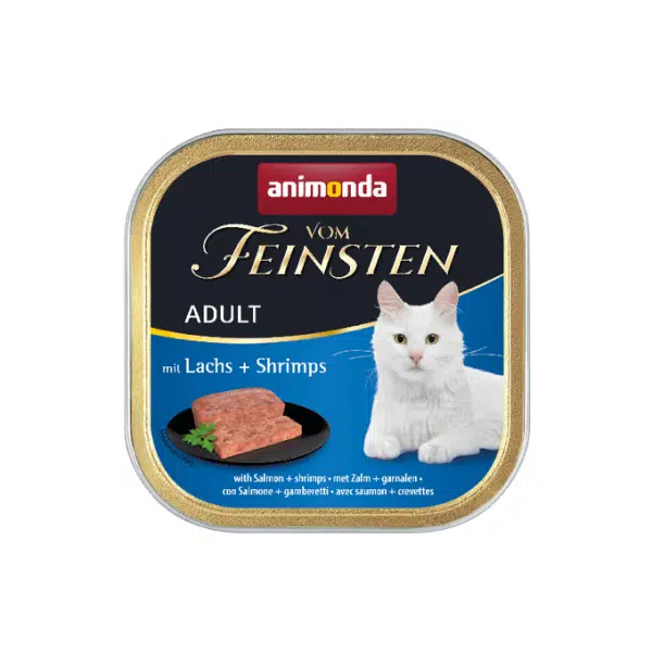 Animonda Vom Feinsten Somonlu ve Karidesli Yetişkin Kedi Konservesi 100gr