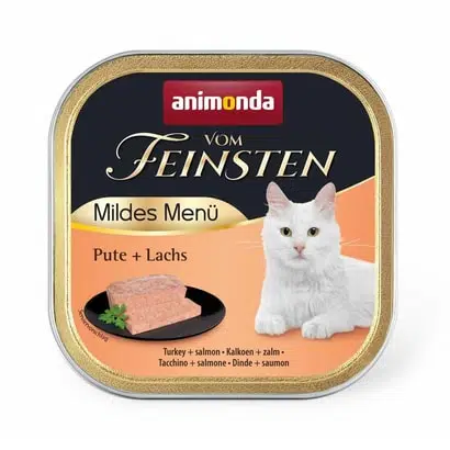 Animonda Vom Feinsten Hindili ve Somonlu Kısırlaştırılmış Kedi Konservesi 100g