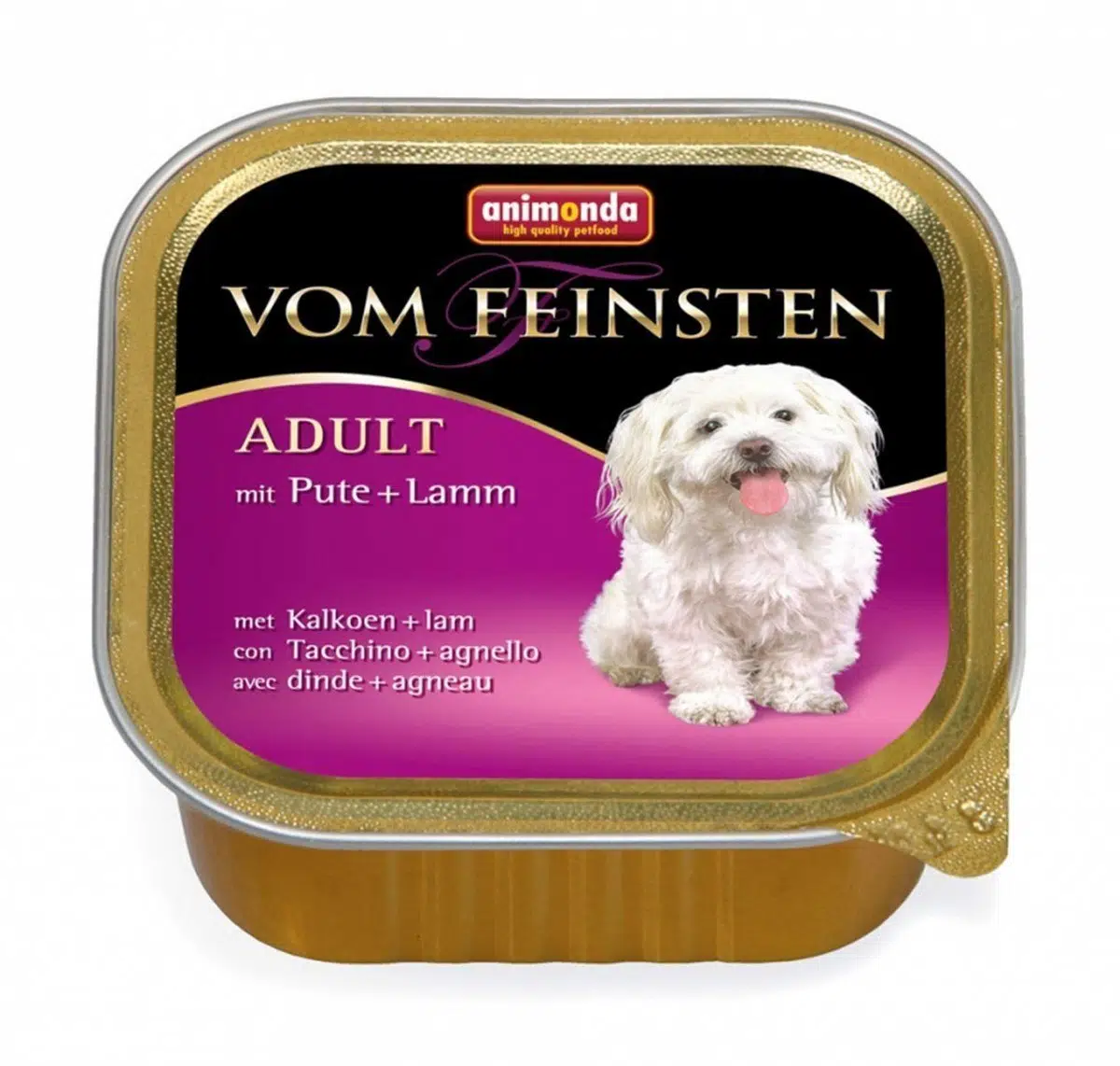 Animonda Vom Feinsten Hindi ve Kuzu Etli Pate Yetişkin Köpek Konserve Maması 150 Gr