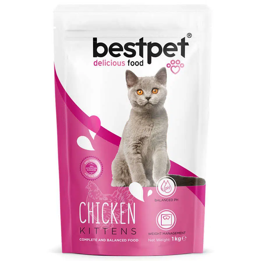 Bestpet Kitten Tavuk Etli ve Pirinçli Yavru Kedi Maması 1 Kg
