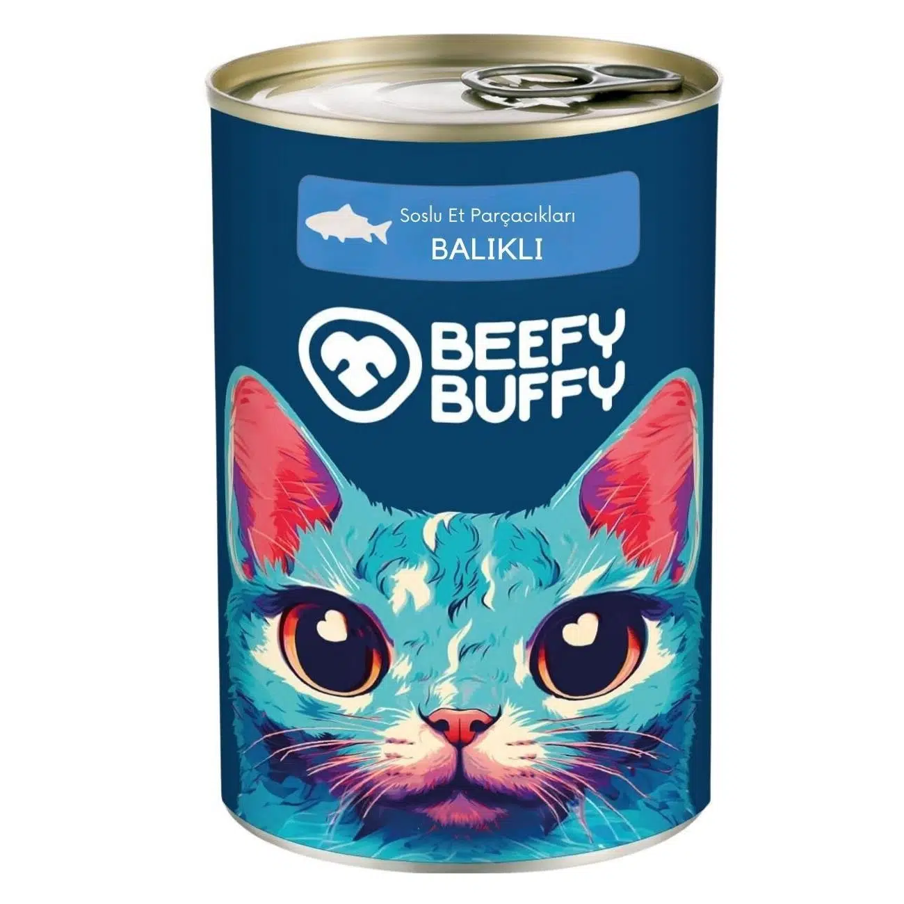 Beefy Buffy Balıklı Parça Etli Kedi Konservesi 415 Gr