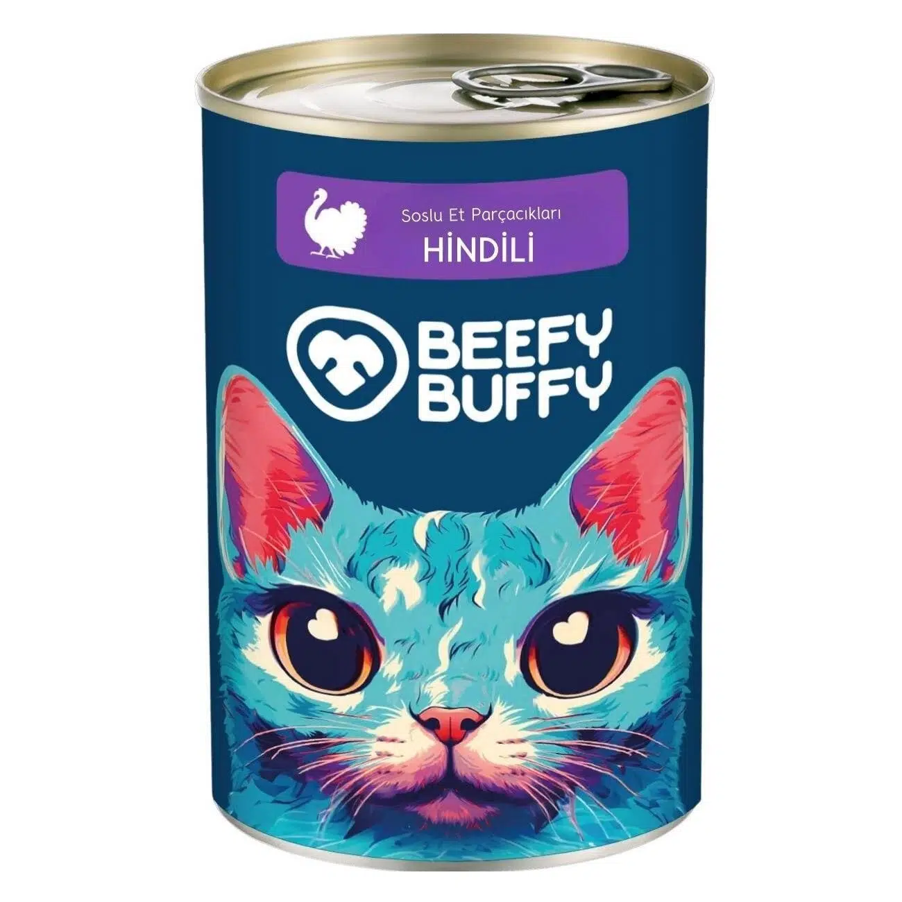 Beefy Buffy Hindili Parça Etli Kedi Konservesi 415 Gr