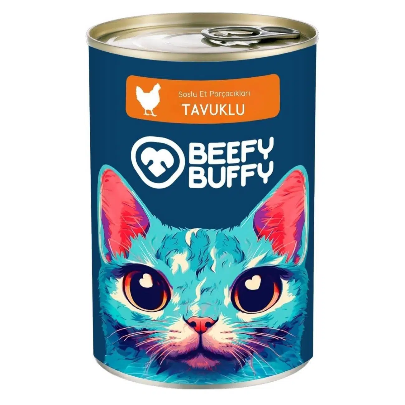 Beefy Buffy Tavuklu Parça Etli Kedi Konservesi 415 Gr 