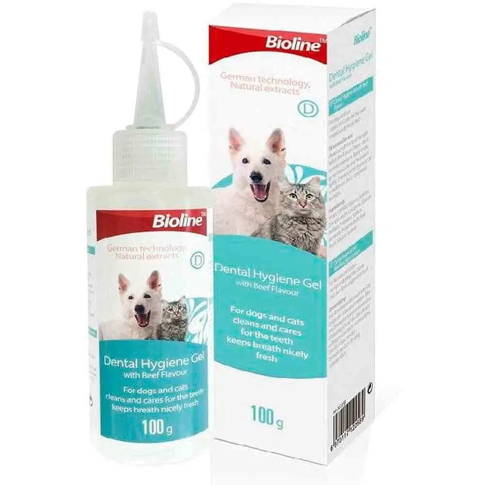 Bioline Kedi Köpek Ağız Bakım Jeli Biftek Aromalı 100 Gr