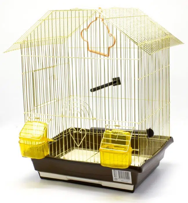 Birdlife Pirinç Kuş Kafesi 34,5X28X46CM A4007-1G