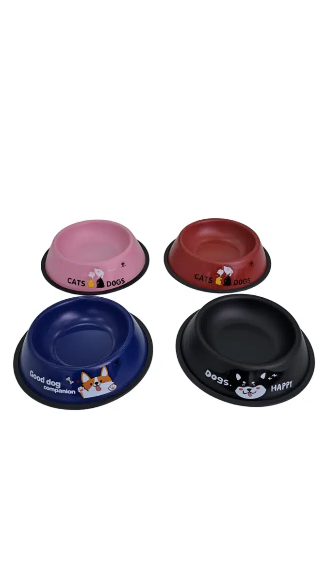 Cans Renkli Çelik Mama Kabı 22 Cm 1 Adet