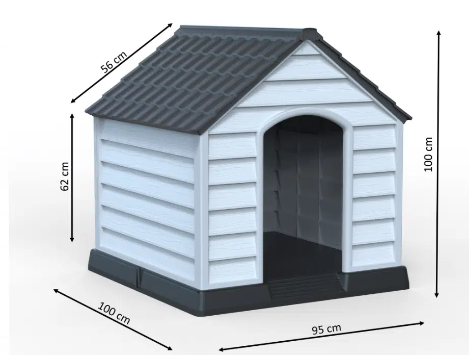 Büyük Boy Plastik Köpek Kulübesi XXL