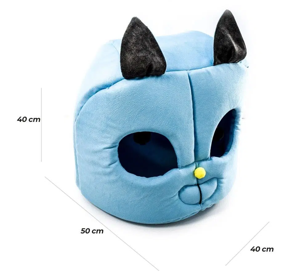 Cadopet Kedi Kafası Figürlü Kapalı Kedi Yatağı