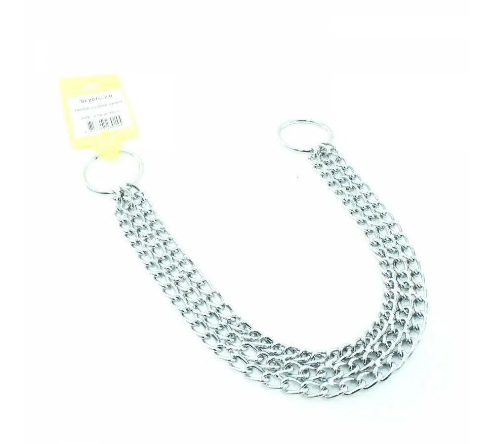 CADOPET KP ZİNCİR BOĞMA TASMA ÜÇLÜ 40 CM SL201C 2.0