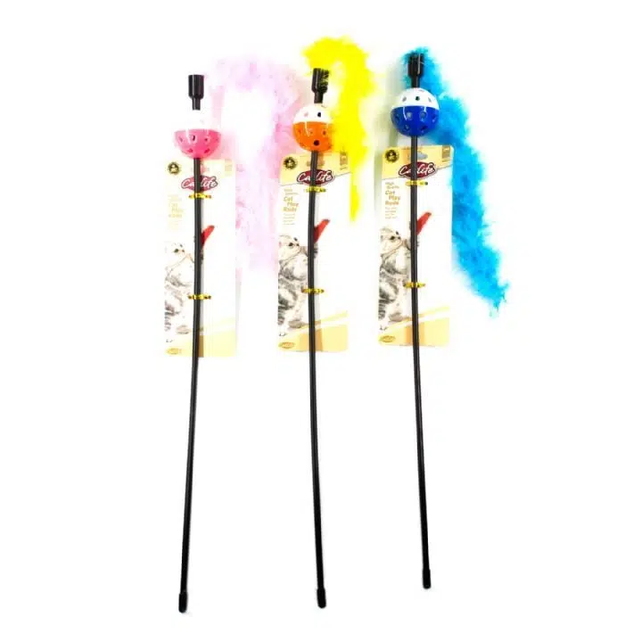 Catlife Tüylü Toplu Sesli Kedi Oltası 203596