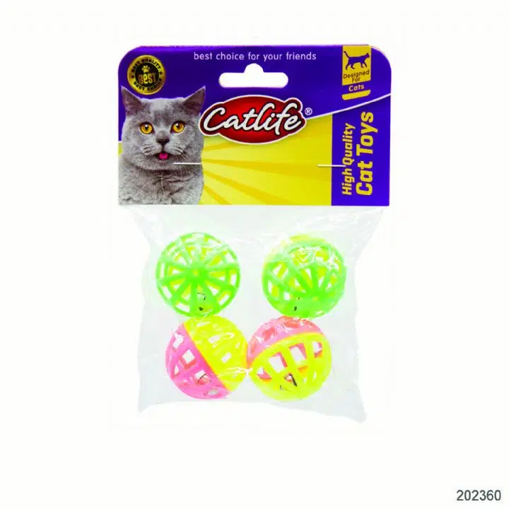 Catlife Zilli Top Kedi Oyuncağı 4'lü 202360