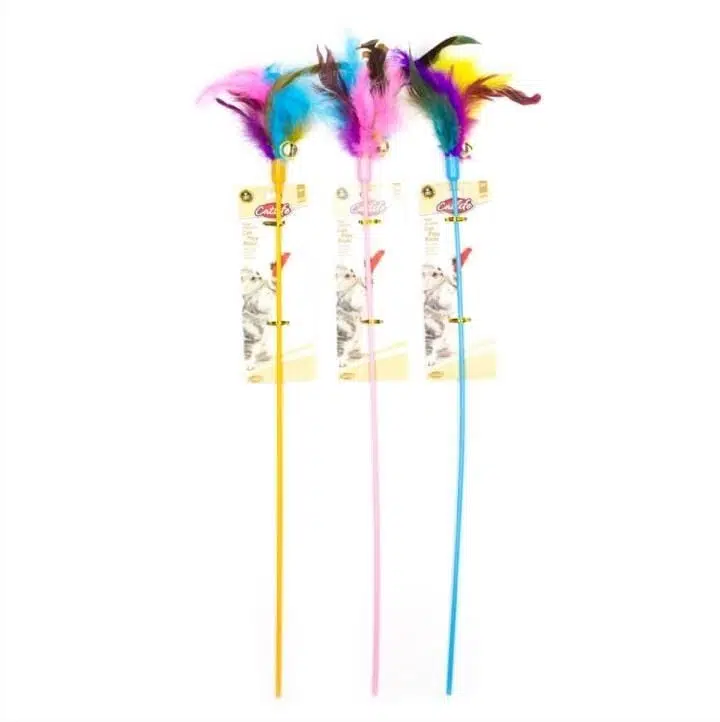 Catlife Zilli Tüylü Kedi Oltası 60 Cm 203579