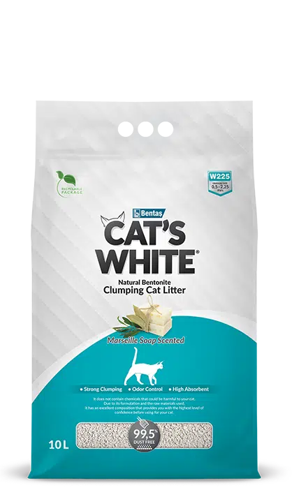 Cats White Marsilya Sabunlu Kedi Kumu 10 Lt