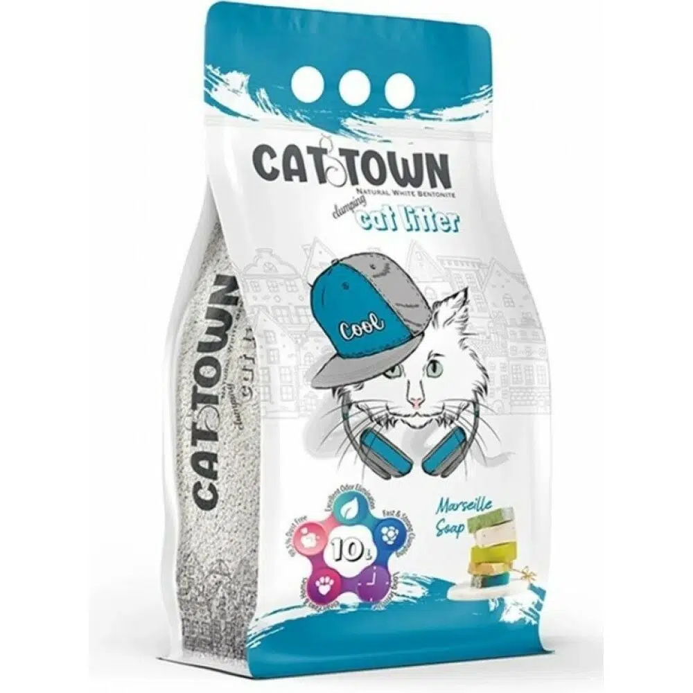 Cattown Marsilya Sabunlu Bentonit Kedi Kumu 10 Lt