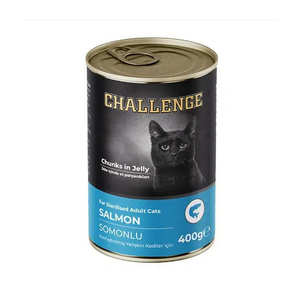 Challenge Somonlu Kısırlaştırılmış Yetişkin Kedi Konservesi 400 gr