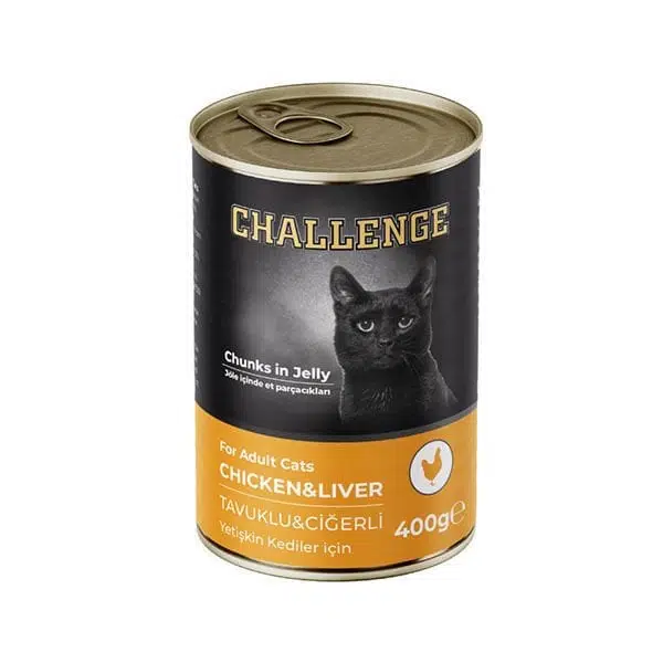 Challenge Tavuklu Ciğerli Yetişkin Kedi Konservesi 400 gr