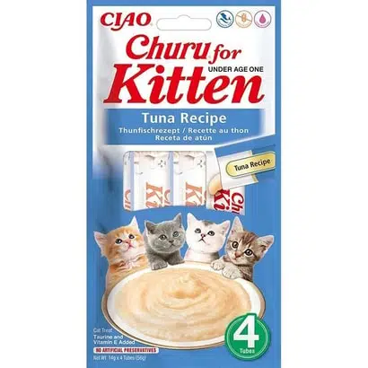 Ciao Churu Cream Kitten Ton Balıklı Yavru Kedi Kreması 4 X 14 Gr