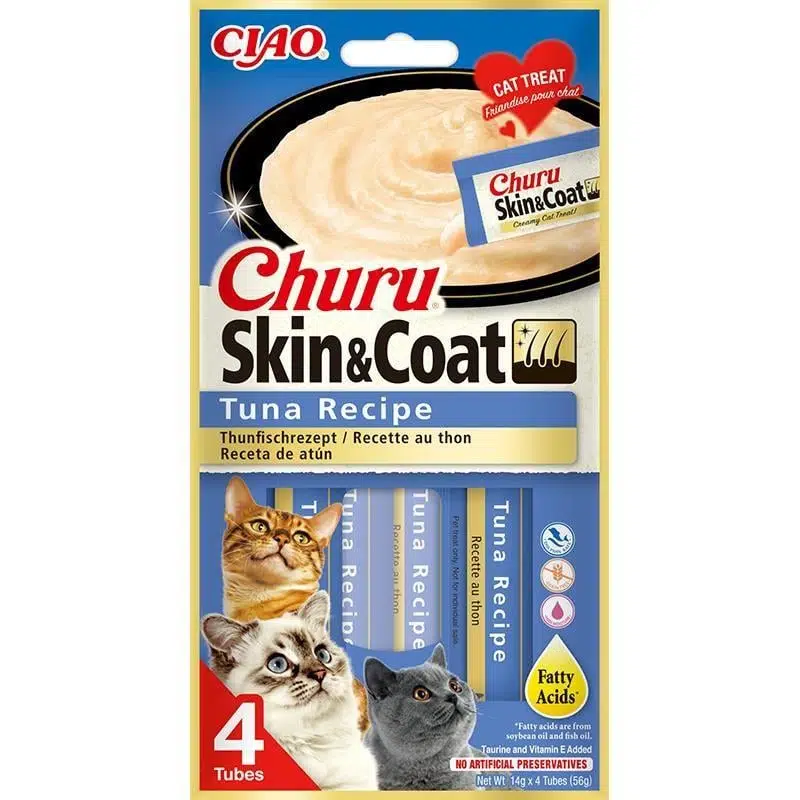 Ciao Churu Cream Skin&Coat Ton Balıklı Kedi Kreması 4 X 14 Gr