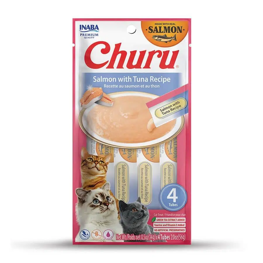 Ciao Churu Cream Ton Balıklı ve Somonlu Kedi Ödülü 4 X 14 Gr