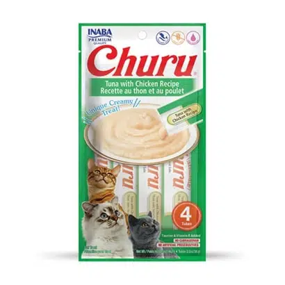Ciao Churu Cream Ton Balıklı ve Tavuklu Kedi Ödülü 4 X 14 Gr