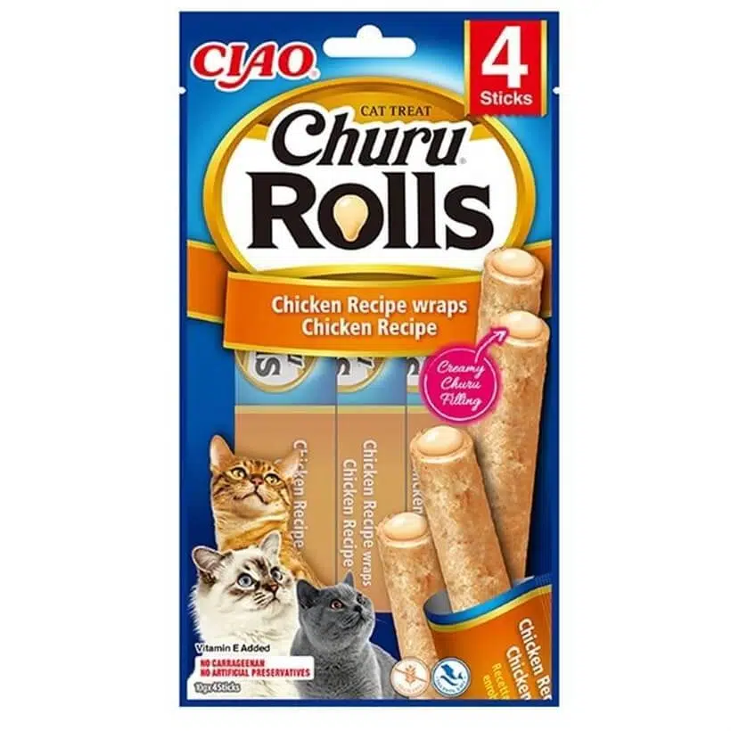 Ciao Sticks Tavuk Sargılı Kedi Ödülü 4 X 10 Gr
