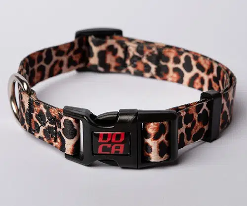 Doca Boyun Tasması Leopar Desenli M 2 cm*32-50cm 