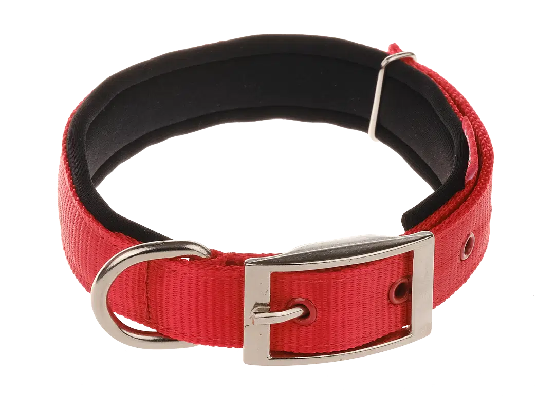 Doca 55 Cm Dokuma Boyun Tasması Kırmızı 32-44 Cm