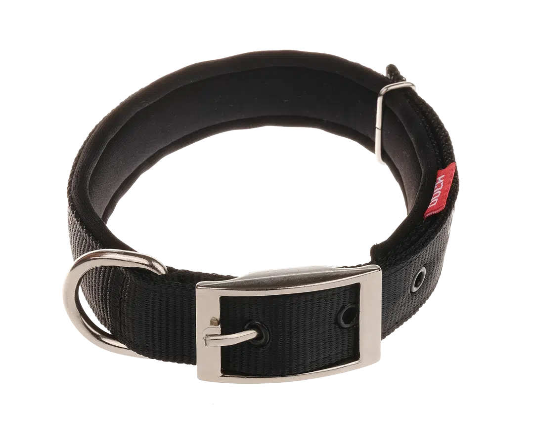 Doca 60 Cm Dokuma Boyun Tasması Siyah 37-49 Cm