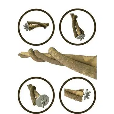 Doğal vidalı sarmaşık tünek 27.5cm