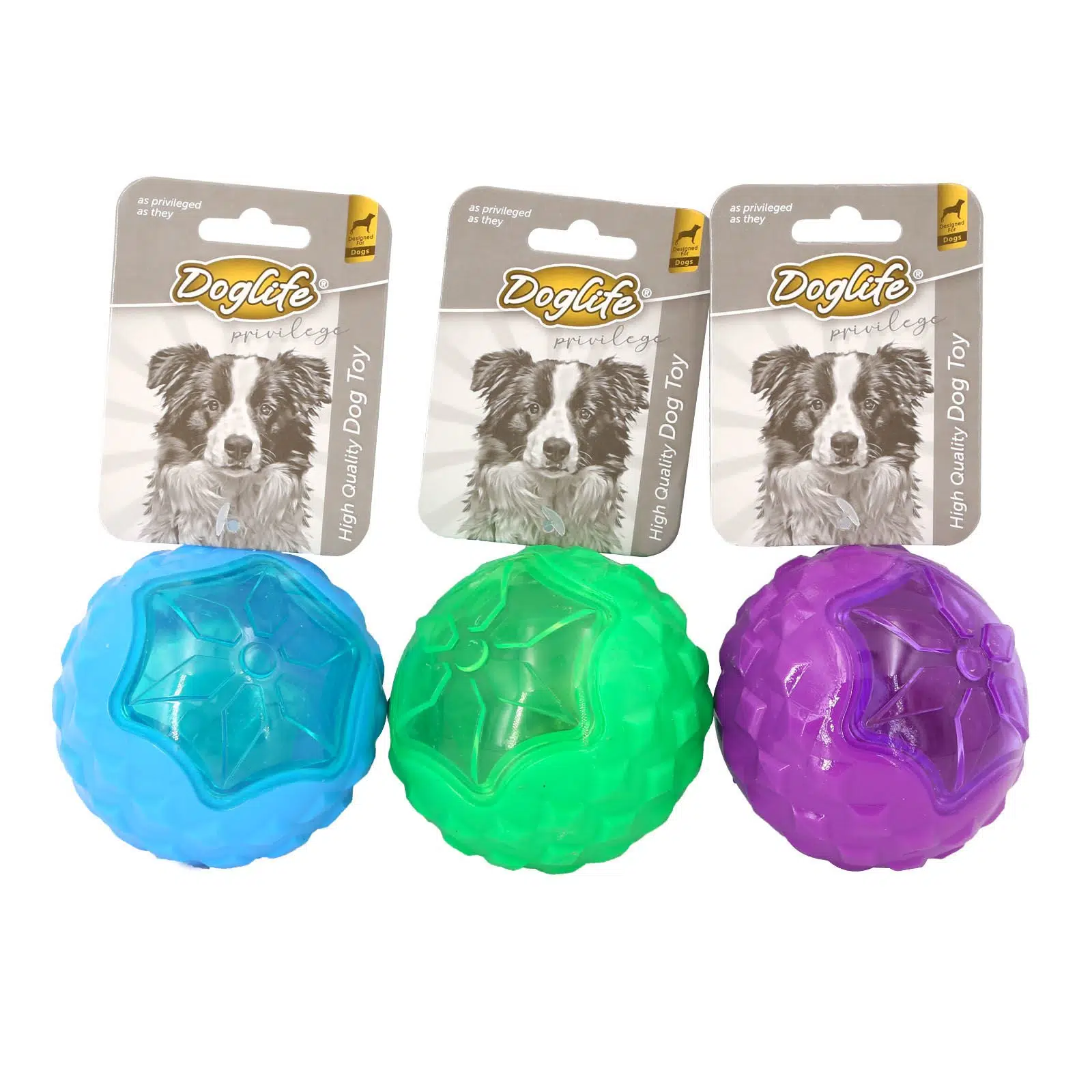 Doglife Köpek Oyuncak Işıklı Kauçuk Top 9CM 203523