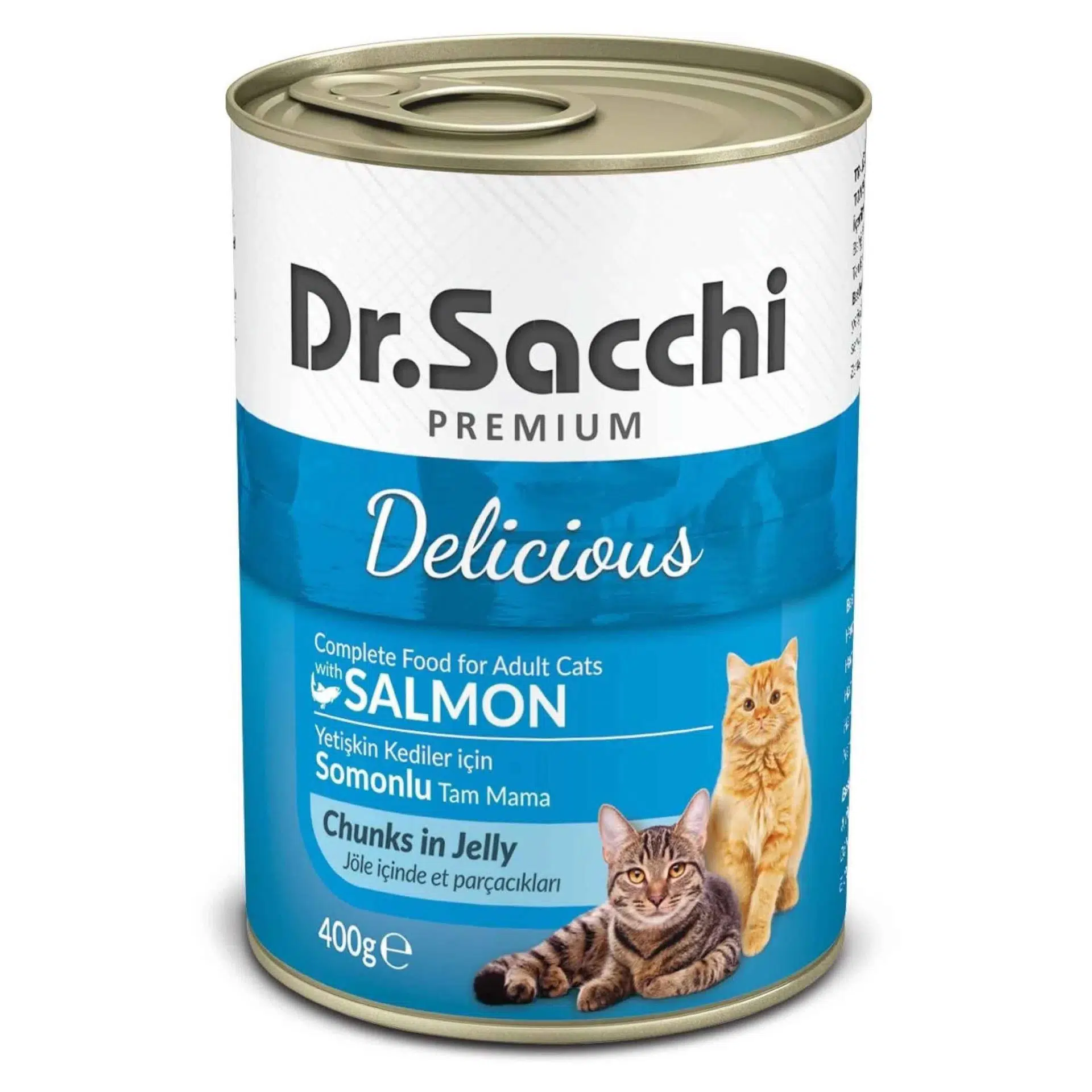 DR SACCHI KD SOMONLU KEDİ KONSERVESİ 400 GR