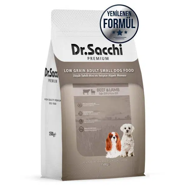 DR SACCHI KP LOW ADULT SMALL MINI BEEF&LAMB KÖPEK MAMASI 1,5 KG