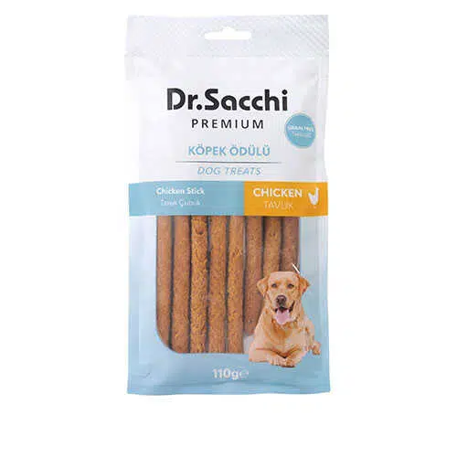Dr.Sacchi Premium Tavuklu Çubuk Tahılsız Köpek Ödülü 110 Gr