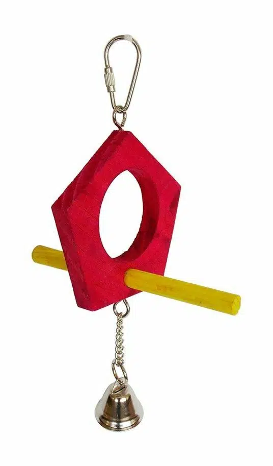 Eastland Çıngıraklı Ahşap Tünekli Ev Oyuncak 22 cm T-419