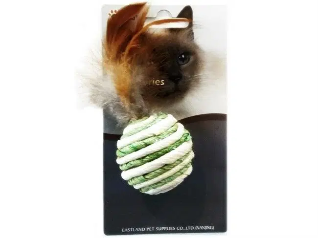 Eastland kedi oyuncak tüylü doğal top 4,5cm 550201