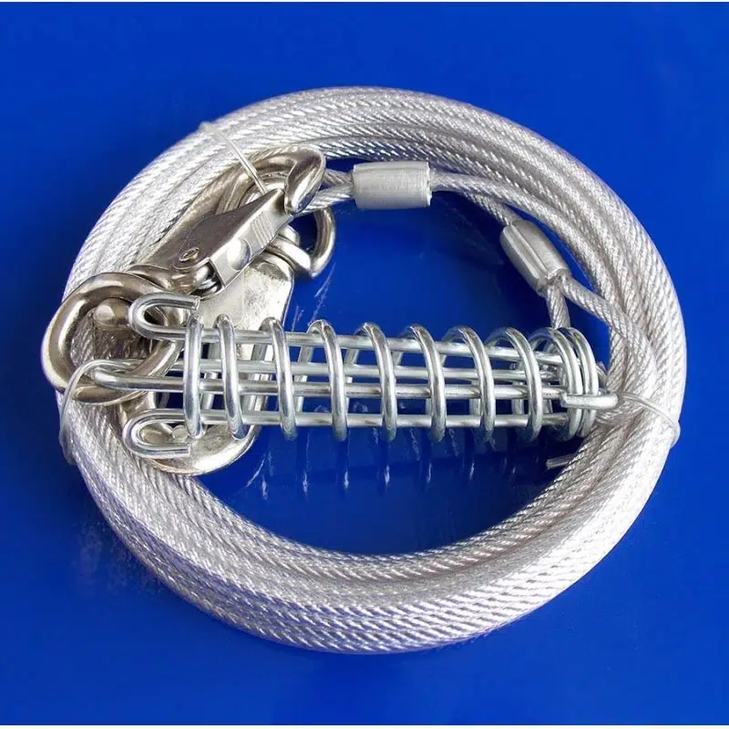 Eastland Köpek Bahçe Bağlama Yaylı Çelik Halatı 4,5 M 520-151231