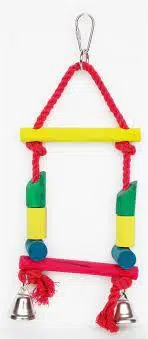 Eastland kuş oyuncak ahşap ipli zilli salıncak t421