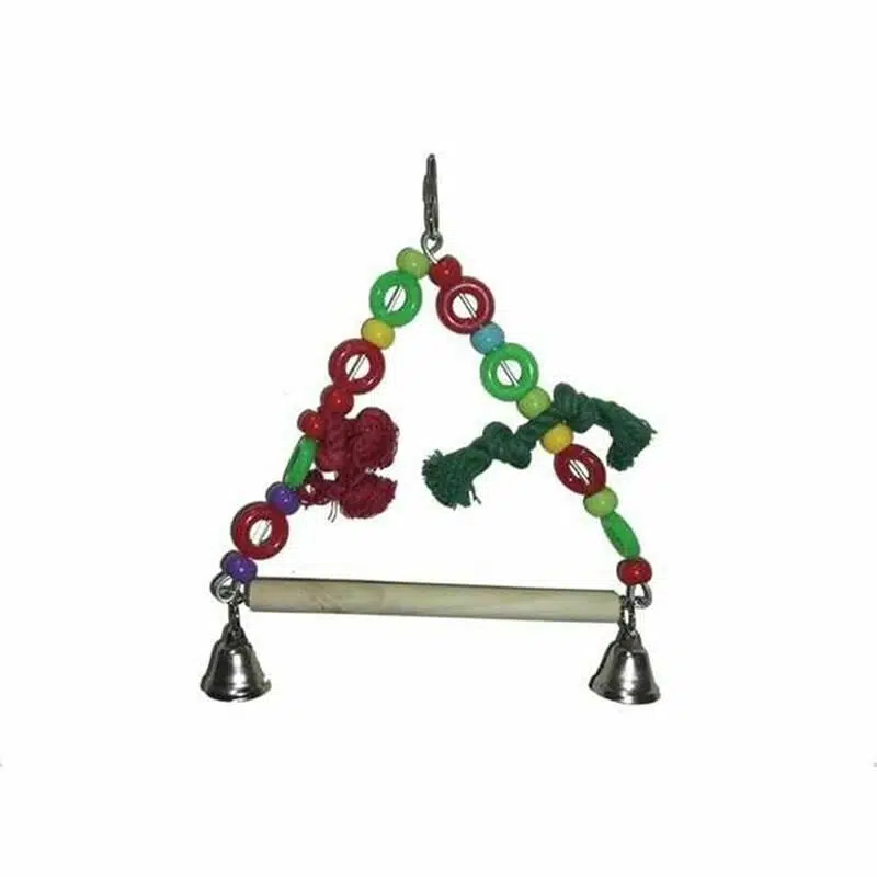 Eastland kuş oyuncak üçgen boncuklu zilli salıncak T-112