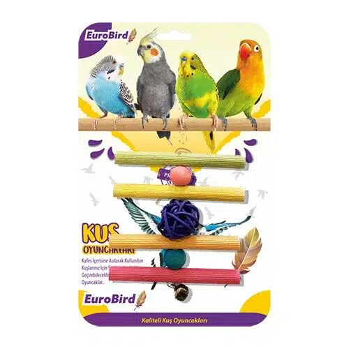 Eurobird Kuş Oyuncağı Örgü Top 4 Tünekli 3634