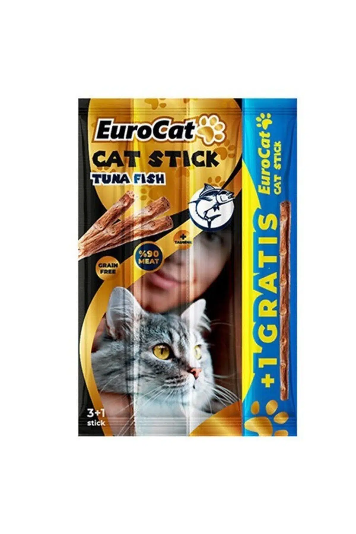 Eurocat Cat Stick Ton Balıklı Kedi Ödülü 4lü