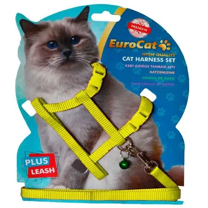EuroCat Kedi Göğüs Tasması Sarı