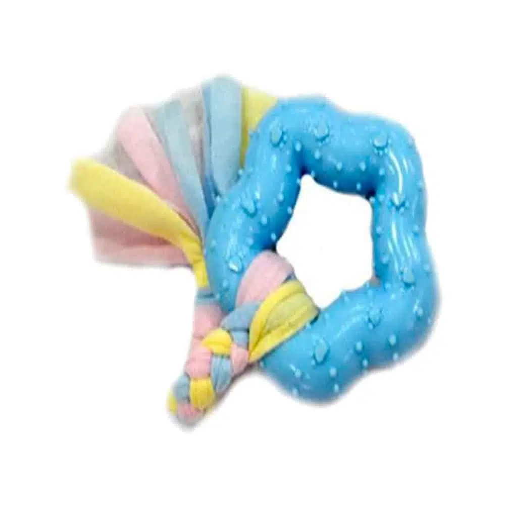 EuroDog Puppy Kalın Beşgen Şekilli Diş Kaşıma Köpek Oyuncağı Mavi 16 Cm